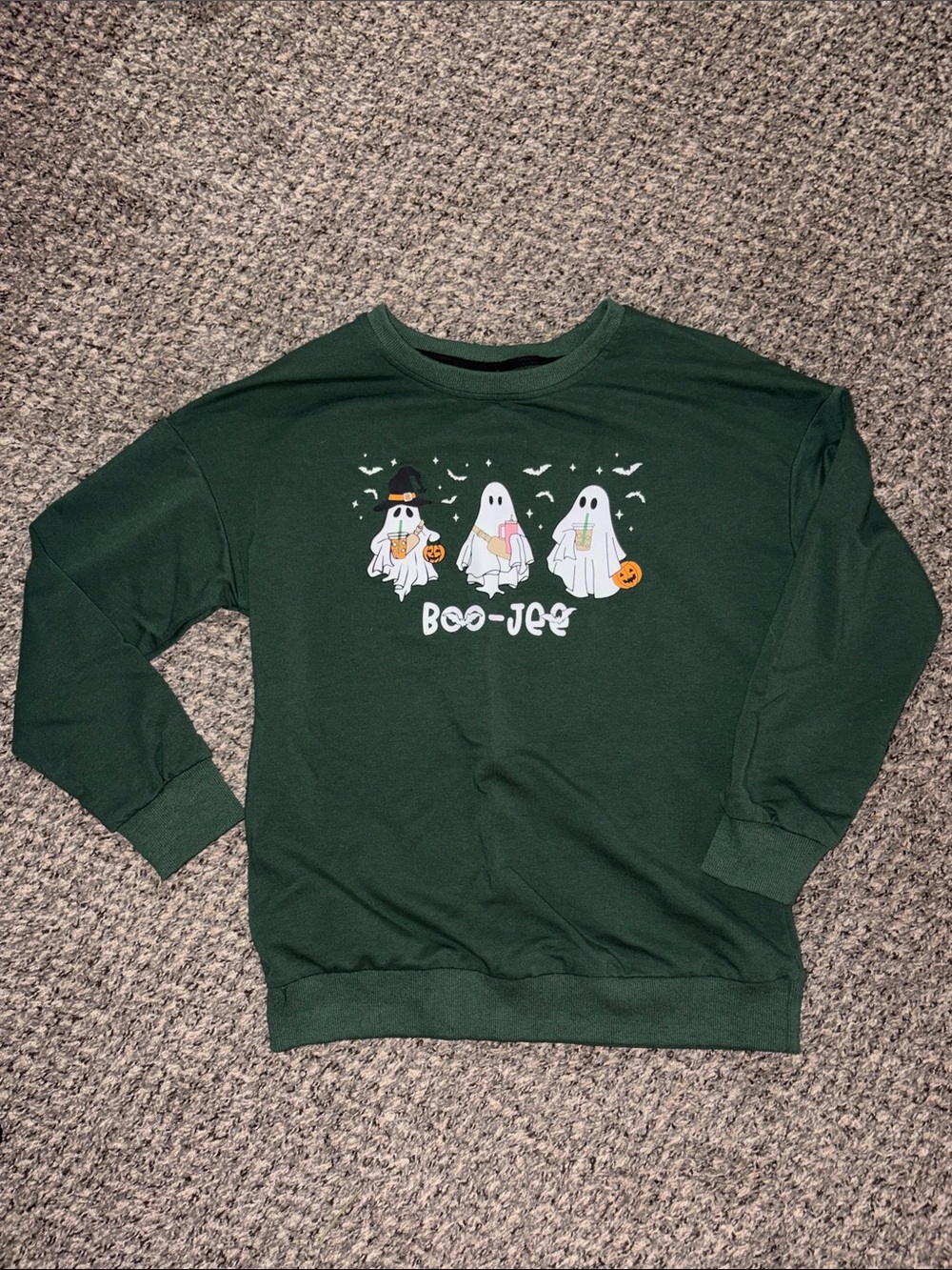 Womens Halloween Ghost Sweatshirt